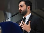 New York City Mayor Zohran Mamdani speaks at a food distribution center on July 27, 2026 in the Brooklyn borough of New York City. 