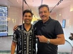Ravi Shastri and Rohit Sharma in London. Ravi Shastri and Rohit Sharma in London.