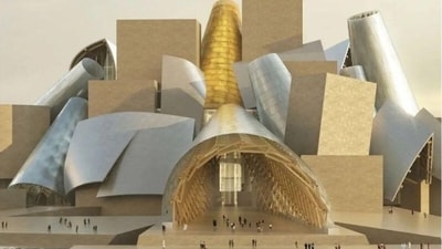 Also opening this year, on Saadiyat Island, is the Guggenheim Abu Dhabi. Designed by the late legend Frank Gehry (1929-2025), this hive-like structure made up of 10 sweeping metal cones and sails will hold galleries connected by glass bridges and catwalks. Also opening this year, on Saadiyat Island, is the Guggenheim Abu Dhabi. Designed by the late legend Frank Gehry (1929-2025), this hive-like structure made up of 10 sweeping metal cones and sails will hold galleries connected by glass bridges and catwalks.