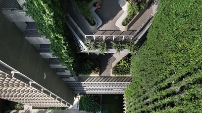 In Dhaka, Bangladesh, a former landfill has been converted into a 13-storey “floating oasis”. BRAC University is so green, literally and metaphorically, with its vertical landscaping and bio-retention ponds, that it has won a Royal Institute of British Architects (RIBA) award for excellence. It was designed by the Singapore-based studio WOHA. 