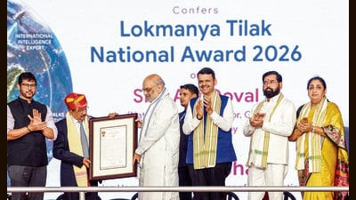 Doval also said that India was fortunate to have the leadership of Modi and Shah, adding that both possessed the vision and commitment to make India a strong and developed nation. (HT) Doval also said that India was fortunate to have the leadership of Modi and Shah, adding that both possessed the vision and commitment to make India a strong and developed nation. (HT)