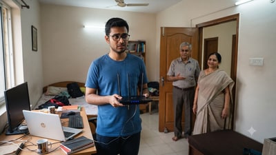 A man felt awkward after his landlords kept asking him to share his Wi-Fi connection. (Representational image/Gemini AI generated) A man felt awkward after his landlords kept asking him to share his Wi-Fi connection. (Representational image/Gemini AI generated)