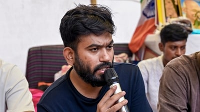 Abhijeet Dipke commented on PM Modi's video, asking whether the government would also withdrawn cases against the student protesters. (PTI) Abhijeet Dipke commented on PM Modi's video, asking whether the government would also withdrawn cases against the student protesters. (PTI)
