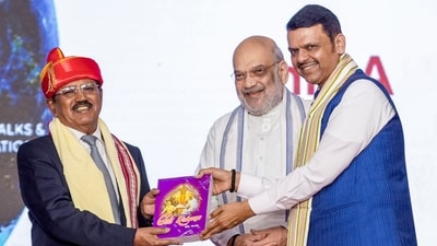 Amit Shah cited NSA Ajit Doval's contributions to India's security and foreign policy as achievements for receiving the award. (@CMOMaharashtra/X) Amit Shah cited NSA Ajit Doval's contributions to India's security and foreign policy as achievements for receiving the award. (@CMOMaharashtra/X)