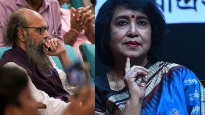 ‘এটা আশা করিনি…’, তসলিমার অনুষ্ঠানে জয় গোস্বামীকে নিয়ে ক্ষোভ দর্শকের! সরব লেখিকা ‘এটা আশা করিনি…’, তসলিমার অনুষ্ঠানে জয় গোস্বামীকে নিয়ে ক্ষোভ দর্শকের! সরব লেখিকা