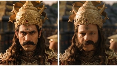 Rana Daggubati looked powerful in the AI-remiganation of the cast of Ramayana, as Vidyutjihva. The actor has memorably played the role of the main antagonist, Bhallaladeva, in S.S. Rajamouli's epic film franchise Baahubali. In Ramayana, Vivek Oberoi plays Vidyutjihva. Rana Daggubati looked powerful in the AI-remiganation of the cast of Ramayana, as Vidyutjihva. The actor has memorably played the role of the main antagonist, Bhallaladeva, in S.S. Rajamouli's epic film franchise Baahubali. In Ramayana, Vivek Oberoi plays Vidyutjihva.
