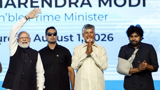 మోదీది రామ కార్యం- హనుమంతుడిలా వెంట ఉండాలి- పిల్లలను దారిలో పెట్టాలి- నాకు కన్నీళ్లు: పవన్ కళ్యాణ్ (Narendra Modi Photo Gallery/ANI )