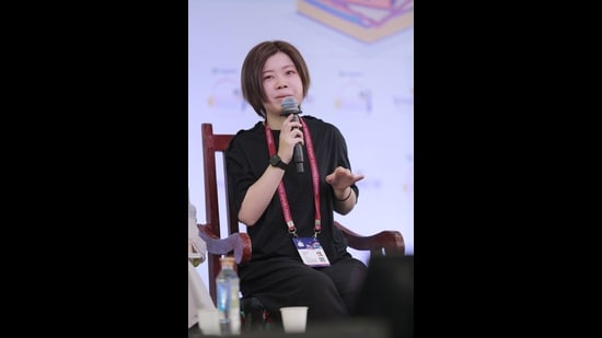 Author Yoshitoki Oima (Courtesy Jaipur Literature Festival)