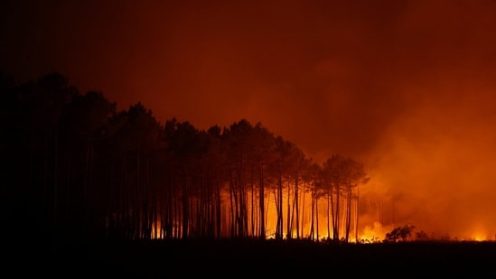 The Old Trails Fire has forced evacuations in Spokane Valley, Washington.