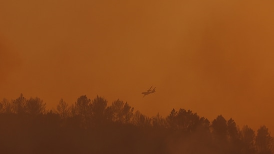 Fire in Grants Pass, Oregon.