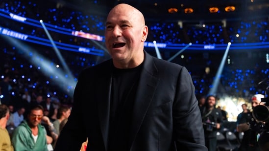 UFC president Dana White in attendance during UFC 329 at T-Mobile Arena.