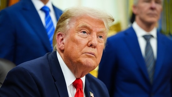 US President Donald Trump. (AP Photo/Julia Demaree Nikhinson)