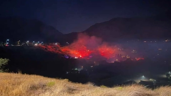 A vegetation fire was reported in Logan, Utah.
