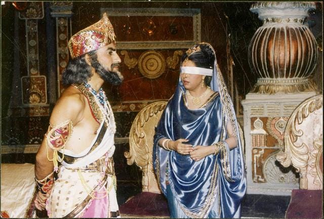 A scene from the epic TV serial Mahabharata (HT Archive) A scene from the epic TV serial Mahabharata (HT Archive)