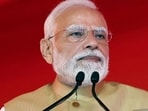 Prime Minister Narendra Modi speaks during the inauguration of the Swami Vivekananda Cultural Youth Centre - Viveka Smaraka, in Mysuru on Saturday. (ANI)