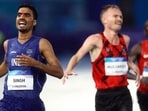 India's Gulveer Singh, one of the country’s top performers at the Glasgow Commonwealth Games, wins silver in the 10,000m final. He took bronze in the 5,000m on Friday. (REUTERS)
