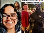 Several youngsters who turned up at the protest have been sharing pics and Reels with their new friends. Several youngsters who turned up at the protest have been sharing pics and Reels with their new friends.