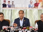 The Bharatiya Janata Party (BJP) on Saturday accused Himachal Pradesh’s Sukhvinder Singh Sukhu-led Congress government of large-scale phone tapping and illegal surveillance on opposition leaders, as well as its own ministers, as part of “vendetta politics.” (HT Photo)