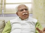 Union housing and urban affairs minister Manohar Lal said the landfill mound has visibly reduced over the past year. (HT Archive)