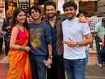 Actors Ramneek Kataria,  Sachin Jeet Singh, Ansh Manuja and Pravisht Mishra in Lucknow 