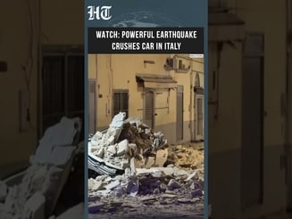 Italy Earthquake: Car Buried Under Rubble After 4.7 Magnitude Quake