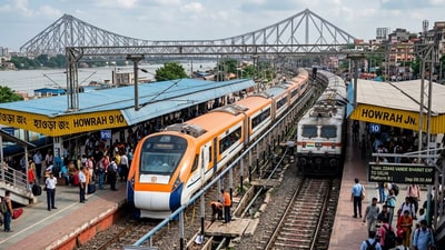 দিল্লি-হাওড়া রুটে প্রায় ১,০০০ কোটি টাকার প্রকল্পে অনুমোদন দিল ভারতীয় রেল। (ছবিটি প্রতীকী, সৌজন্যে ন্যানো ব্যানানা দিয়ে তৈরি করা) দিল্লি-হাওড়া রুটে প্রায় ১,০০০ কোটি টাকার প্রকল্পে অনুমোদন দিল ভারতীয় রেল। (ছবিটি প্রতীকী, সৌজন্যে ন্যানো ব্যানানা দিয়ে তৈরি করা)