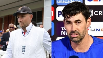 Joe Root and Stephen Fleming will be seen as the captain and head coach of the England Test team. Joe Root and Stephen Fleming will be seen as the captain and head coach of the England Test team.