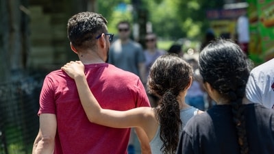 An immigrant family is seen in this representational photo. An immigrant family is seen in this representational photo.