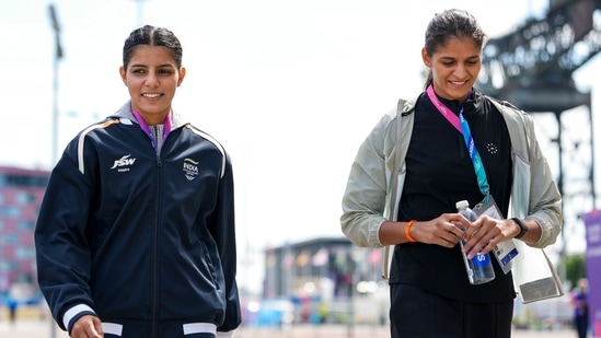 Sakshi Chaudhary, left, and Jaismine Lamboria made India proud at Glasgow.