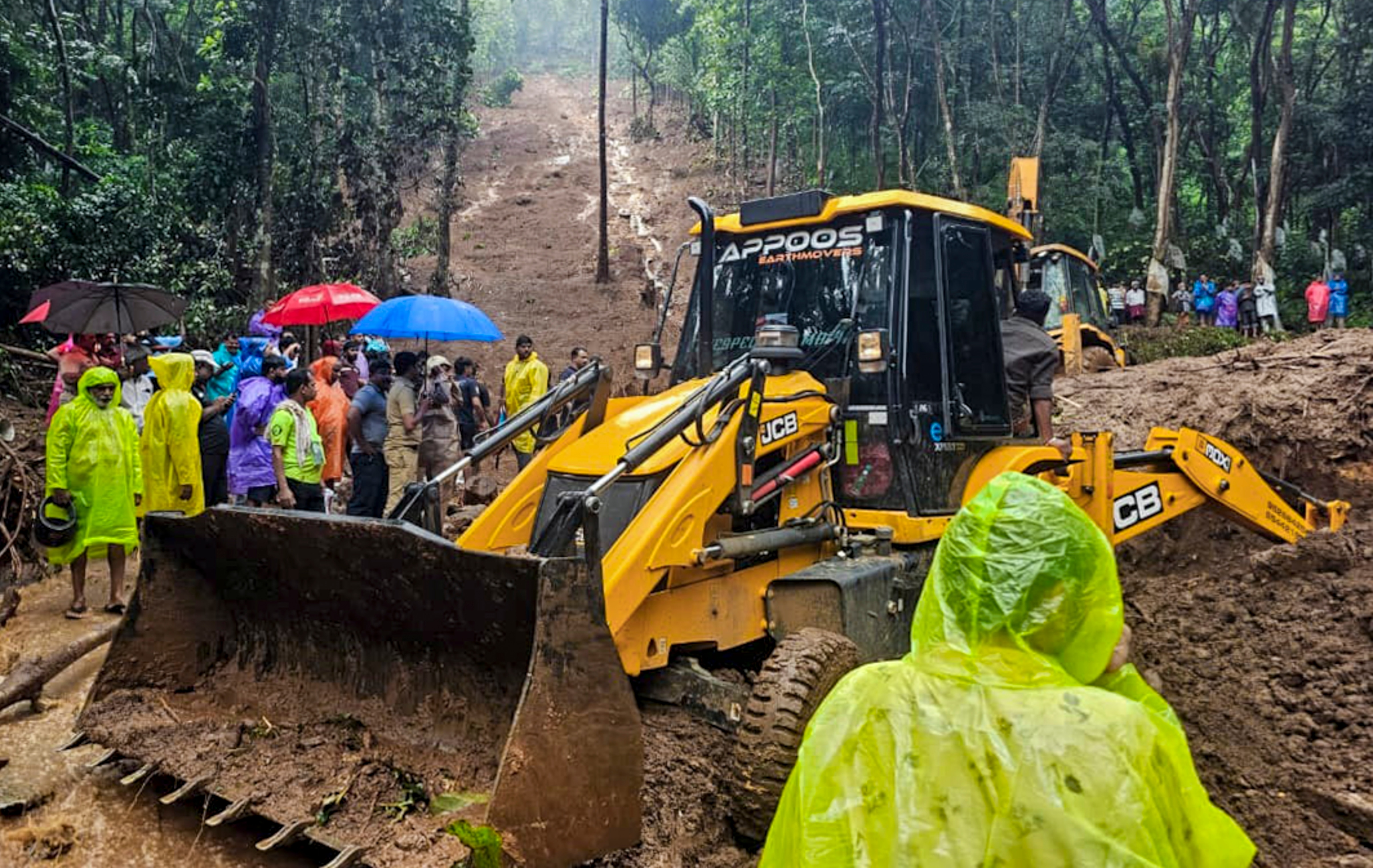 Rescue personnel during a rescue operation following a landslide due to rain-triggered floods, in Kottayam, Saturday. (File Photo/PTI) Rescue personnel during a rescue operation following a landslide due to rain-triggered floods, in Kottayam, Saturday. (File Photo/PTI)