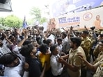 AISA Uttar Pradesh president Manish Kumar demanded strict action against paper leak networks, a transparent examination system, timely recruitment and political accountability.