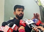 Cockroach Janata Party (CJP) founder Abhijeet Dipke addresses the media, in Chhatrapati Sambhajinagar on Thursday.
