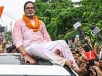 Jan Suraaj Party (JSP) founder Prashant Kishor during a victory march as the Bankipur assembly bypoll results came in, in Patna on Monday.