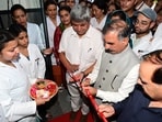 Chief minister Sukhvinder Singh Sukhu inaugurated and laid foundation stones of 26 development projects worth  <span class='webrupee'>₹</span>333.25 crore for Chamba assembly constituency in Chamba on Sunday. (Deepak Sansta)