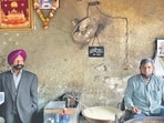 Founder’s elder son Jagmohan Singh with longtime cook Bhagwan Das, who retired six months ago. (Mayank Austen Soofi)