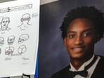 Diagrams depicting Nolan Wells' body parts are displayed during the announcement of the results of an independent autopsy of the young Black man whose body was found on an island off the coast of Mississippi after he travelled there over the Fourth of July weekend, during a press conference at the NAACP Convention in Chicago, Illinois, U.S., July 22, 2026.  REUTERS/Jim Vondruska