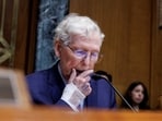 Senator Mitch McConnell speaks during a hearing on Capitol Hill in Washington, DC on May 19, 2026.
