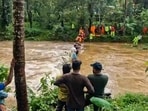 **EDS: SCREENGRAB VIA PTI VIDEOS** Kannur: Search operation underway for a man swept away in the Kanjirappuzha river, in Kannur, Kerala, Sunday, Aug. 2, 2026. (PTI Photo)(PTI08_02_2026_000403B)