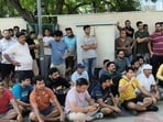 Protesters demanded independent electricity meters, separate utility bills and protection from utility disconnections while the dispute is resolved. (HT)