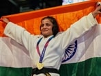 Amita Dey won the gold in women's 48kg category.