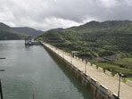 The current alignment of the proposed road lies very close to the Vaitarna dam, which supplies water to Mumbai (HT PHOTO)