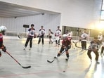 The festival commenced on August 1 with the Try Ball Hockey Activation at Nexus Elante, Chandigarh. (HT Photo)