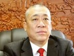 Cui Peijun is the founder and chairman of Henan Kuangshan Crane Co,