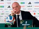 FIFA President Gianni Infantino addressed a press conference ahead of the FIFA World Cup.(REUTERS)