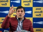 AAP Delhi chief Saurabh Bharadwaj alleged, “The beneficiary of the bicycle tender had already been decided, and the tender conditions were framed accordingly." AAP Delhi chief Saurabh Bharadwaj alleged, “The beneficiary of the bicycle tender had already been decided, and the tender conditions were framed accordingly."