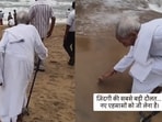 An elderly man saw the ocean for the first time at 80, and his humble reaction touched hearts online.