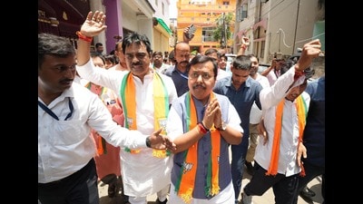 BJP national president Nitin Nabin campaigning door to door in support of party candidate Neeraj Kumar Sinha for Bankipur By-Election at Kadam Kuan in Patna on Juiy 26. (Santosh Kumar/ file photo) BJP national president Nitin Nabin campaigning door to door in support of party candidate Neeraj Kumar Sinha for Bankipur By-Election at Kadam Kuan in Patna on Juiy 26. (Santosh Kumar/ file photo)