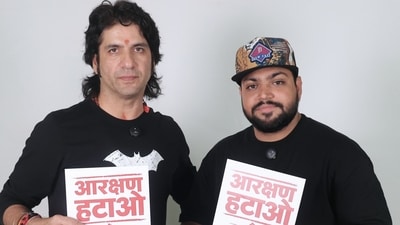 The campaign was unveiled at a press conference in Andheri West, Mumbai, amid ongoing attention over Sharma's social media posts and his remarks on reservation and the student organisation he has referred to as the Cockroach Janata Party (CJP). (X/Santy Sharma) The campaign was unveiled at a press conference in Andheri West, Mumbai, amid ongoing attention over Sharma's social media posts and his remarks on reservation and the student organisation he has referred to as the Cockroach Janata Party (CJP). (X/Santy Sharma)