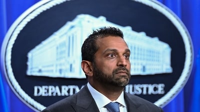 FBI Director Kash Patel looks on during a news conference on July 1. (AFP) FBI Director Kash Patel looks on during a news conference on July 1. (AFP)