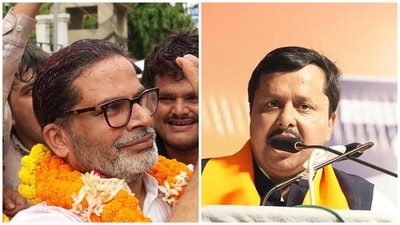 BJP prez Nitin Nabin's first reaction after Prashant Kishor wrests his family bastion. (HT FILE)